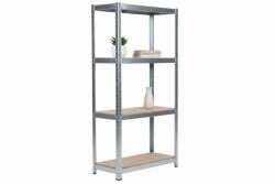 MAMUTEX Horganyzott fém állvány Mamutex Standard 150x70x30 cm - 4 polc, terhelhetőség 700 kg