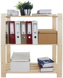 MAMUTEX fapolc 900x800x380 mm - 3 polc, teherbírás 150 kg, fenyő