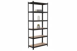 MAMUTEX Lakkozott fém állvány Mamutex Standard 2200x900x500 mm - 6 polc, teherbírás 1050 kg, fekete