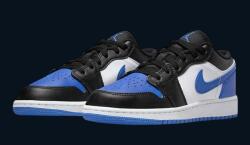 Nike Air Jordan 1 Low SE (GS) "Alternate Royal Toe" [ 38.5 ] (553560-140)