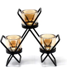 AWM Vas Votív Gyertyatartó- Hármas Háromszög