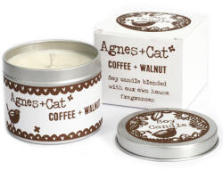 AWM Szójaviasz Illatgyertya Fémdobozban- Kávé és Dió/200g, ajándékcsomagolás