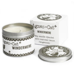 AWM Szójaviasz Illatgyertya Fémdobozban- Windermere/200g, ajándékcsomagolás