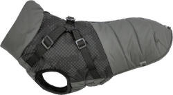 TRIXIE Coat Pontis with Harness - kabát hámmal (szürke, vízlepergető) kutyák részére (XS) 27cm