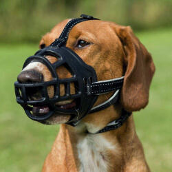 TRIXIE Muzzle Flex - szilikon szájkosár - fekete (XL) 37cm