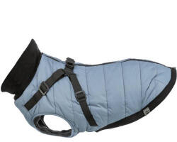 TRIXIE Coat Pontis with Harness - kabát hámmal (kék-szürke, vízlepergető) kutyák részére (S) 33cm