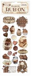 PENTART Cafea și ciocolată vintage momente dulci 10, 2x21, 6 cm scratch autocolant (48803)