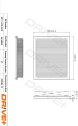 Dr! ve+ Filtru aer Dr! ve+ DP1110.10. 0619 (DP1110.10.0619) - automobilus