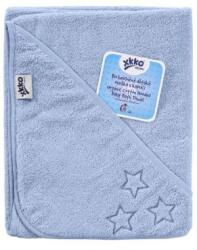 XKKO Prosop cu gluga bumbac organic Blue 90x90 cm XKKO