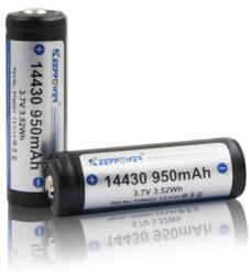 KeepPower 3, 7V 950mAh 2A 14430 Li-ion akkumulátor (KeepPower-14430-950mah)