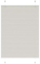 vidaXL pliszírozott redőny világosszürke 85x100 cm szövetszélesség (4015327)