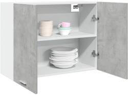 vidaXL Lyon betonszürke szerelt fa függő szekrény 80 x 31 x 60 cm (856109)