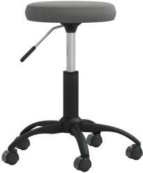 vidaXL sötétszürke bársony étkezőszék (3085728)