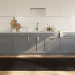 vidaXL négyszögletű sötétbarna bambusz szőnyeg 100 x 500 cm (376965)