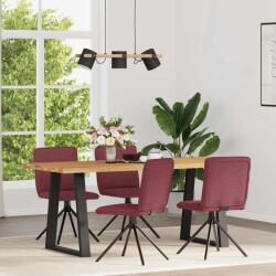 vidaXL 4 db bordó szövet étkezőszék (3315335)