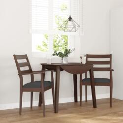 vidaXL 2 db barna tömörfa gumiból készült étkezőszékek párnákkal (4102472)