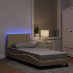 vidaXL krémszínű szövet ágykeret matrac nélkül Hanko 90x200 cm (3310438)