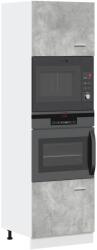 vidaXL Lyon betonszürke forgácslap mikrohullámú sütő szekrény (856127)