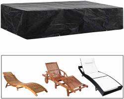 vidaXL kerti napozóágy huzat 8 fűzőlyukkal 218 x 77 x 55 cm (45124)