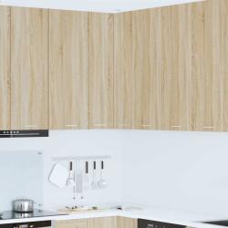 vidaXL Függő szekrény Sonoma tölgy és fehér 57 x 57 x 100 cm Faanyag (884372)