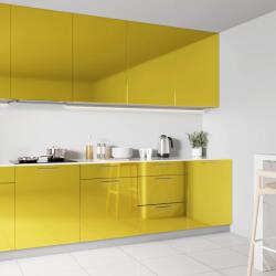 vidaXL magasfényű arany öntapadó PVC bútorfólia 500 x 90 cm (326149)