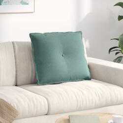 vidaXL Hátpárna Tengeri Zöld 60 x 50 cm Bársonyos szövet (42014685)