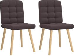 vidaXL 2 db sötétbarna szövet étkezőszék (4101095)