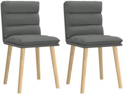 vidaXL 2 db sötétszürke szövet étkezőszék (4101294)