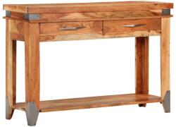 vidaXL tömör akácfa tálalóasztal 110 x 34 x 74 cm (338469)