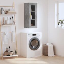 vidaXL betonszürke fali szekrény 34, 5 x 34 x 90 cm (828904)