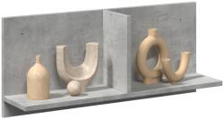 vidaXL betonszürke szerelt fa faliszekrény 70 x 16, 5 x 30 cm (854853)