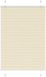 vidaXL pliszírozott redőny krém 100x150 cm szövetszélesség 99, 4 cm (4015296)