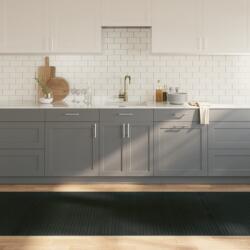 vidaXL négyszögletű szürke bambusz szőnyeg 100 x 500 cm (376964)