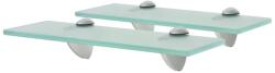 vidaXL 2 db lebegő üvegpolc 30 x 10 cm 8 mm (3051494)