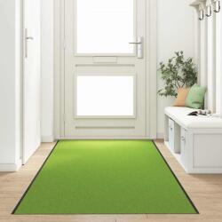 vidaXL Ajtószőnyeg Egyéb Zöld és Fekete 120 x 350 cm Poliamid és PVC (4100731)