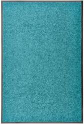 vidaXL ciánkék kimosható lábtörlő 60 x 90 cm (323458)