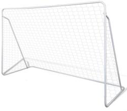 vidaXL kiváló minőségű acél hálós focikapu szett 240 x 90 x 150 cm (90572)