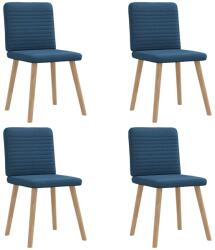 vidaXL 4 db kék szövet étkezőszék (3315252)