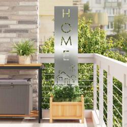 vidaXL Kertvédő vászon Ezüst 32 x 140 cm Horganyzott acél (876271)