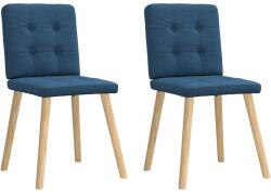 vidaXL 2 db kék szövet étkezőszék (4101076)