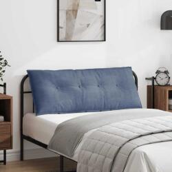 vidaXL Hátpárna Kék 120 x 50 cm Bársonyos szövet (42014825)