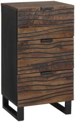 vidaXL Tálaló fiókkal Barna 40 x 33 x 75 cm tömör mangófa (4018031)