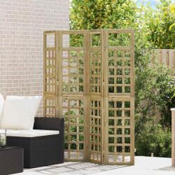 vidaXL Magánszféra Képernyő Méz barna 160 x 180 cm Tömör fenyőfa (3385875)