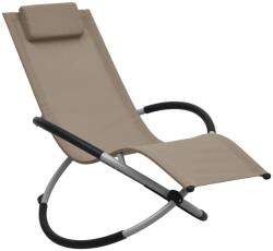 vidaXL tópszínű acél gyerek napozóágy (47795)