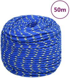 vidaXL kék polipropilén hajókötél 6 mm 50 m (152444)