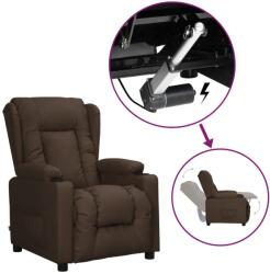 vidaXL barna műbőr felállást segítő fotel (3093444)