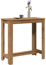 vidaXL kézműves tölgy színű szerelt fa bárasztal 102 x 50 x 103, 5 cm (854417)