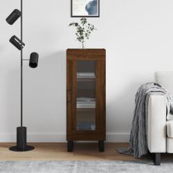 vidaXL barna tölgy színű szerelt fa tálalószekrény 34, 5 x 34 x 90 cm (828827)