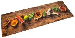 vidaXL mosható fűszermintás bársony konyhaszőnyeg 60 x 300 cm (4005607)