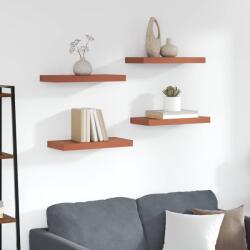 vidaXL Falpolc Falra szerelhető 4 pcs Piros 50 x 23 x 4 cm Faanyag (42019925)